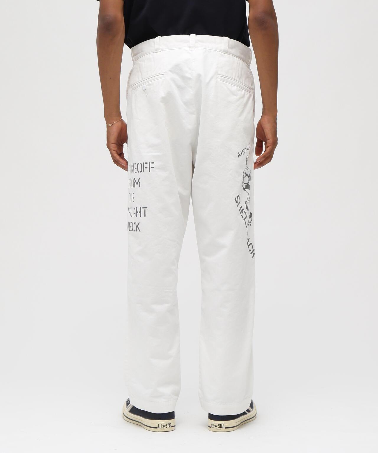 AGED LOOK STENCIL CHINO 做舊 模板印花 休閒褲