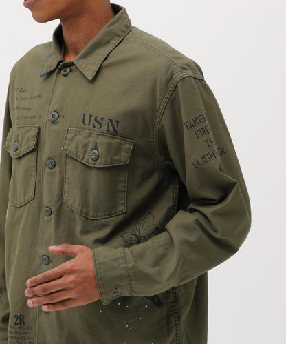 做舊 AGED LOOK L/S UTILITY SHIRT 長袖工裝襯衫