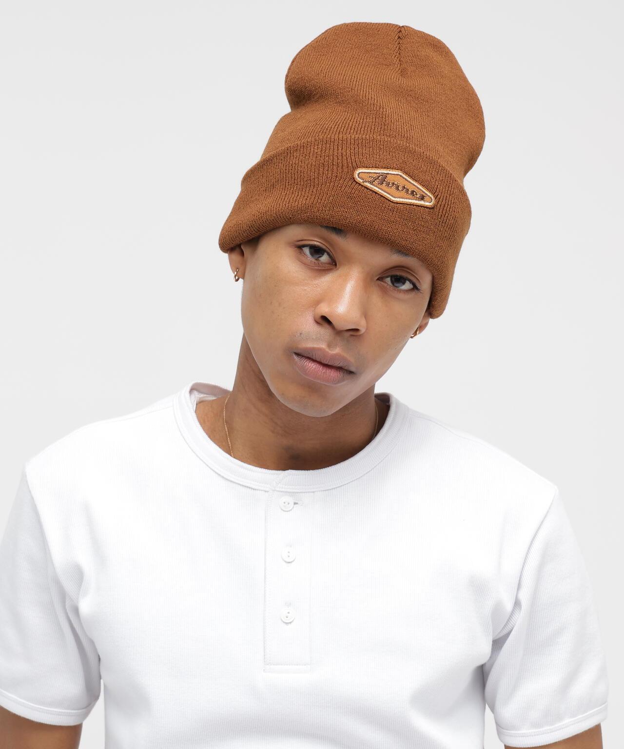 VARSITY LOGO KNIT WATCH 字母徽標針織帽
