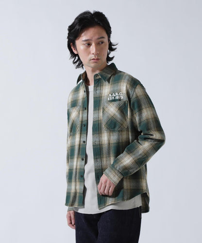 《A.A.R.C》 OMBRE CHECK EMB SHIRT 襯衫