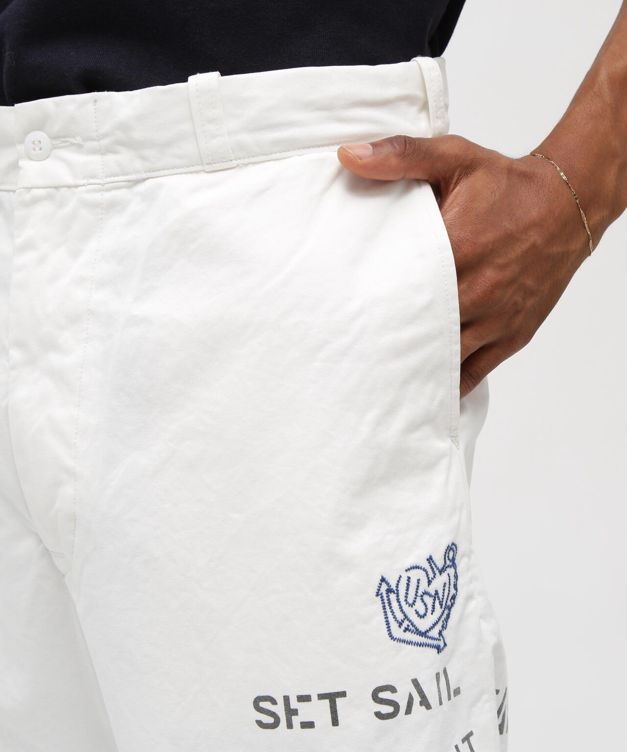 AGED LOOK STENCIL CHINO 做舊 模板印花 休閒褲