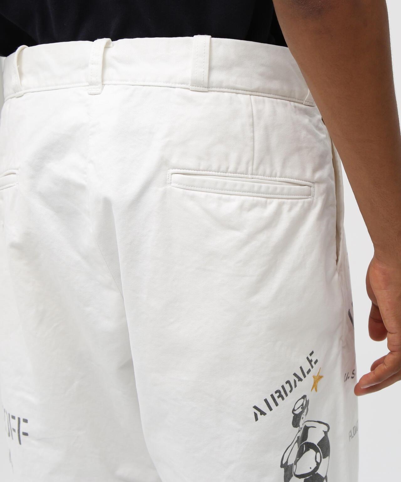 AGED LOOK STENCIL CHINO 做舊 模板印花 休閒褲