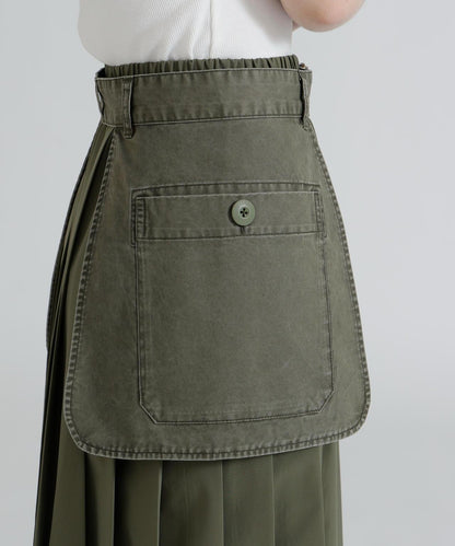 MILITARY POCKET BELT POUCH 工裝百褶半身裙