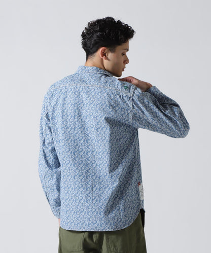 FLORAL PATTERN WORK L/S SHIRT