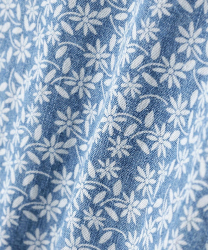 FLORAL PATTERN WORK L/S SHIRT