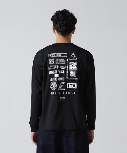 SY32 by SWEET YEARS MULTI LOGO L/S TEE 多Logo長袖T恤