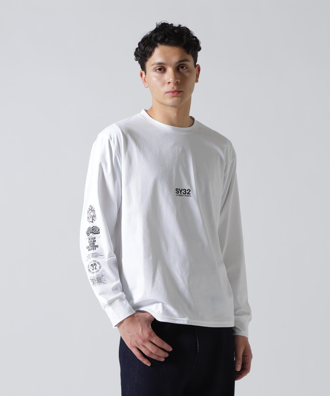 SY32 by SWEET YEARS MULTI LOGO L/S TEE 多Logo長袖T恤