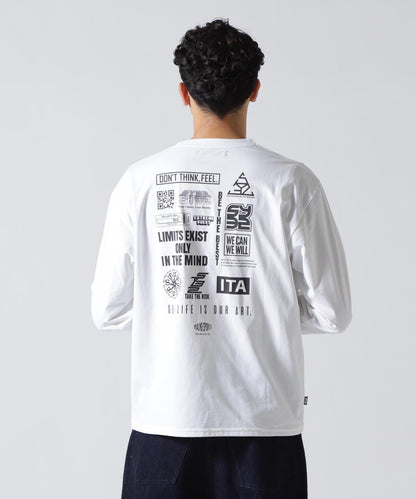 SY32 by SWEET YEARS MULTI LOGO L/S TEE 多Logo長袖T恤