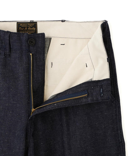 結粒牛仔 NEP DENIM RAW TROUSERS 褲子