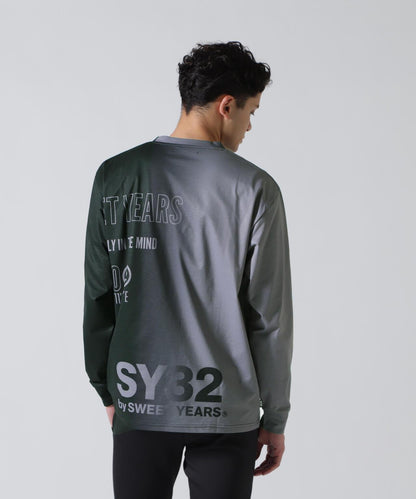 SY32 by SWEET YEARS GRADATION LOGO 長袖T恤