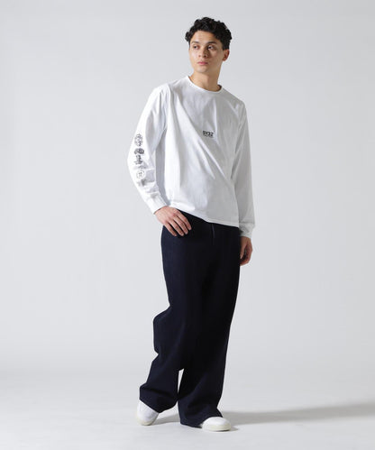 SY32 by SWEET YEARS MULTI LOGO L/S TEE 多Logo長袖T恤