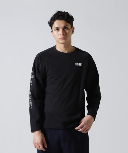 SY32 by SWEET YEARS RAGLAN SLEEVE CROSS L/S TE T恤