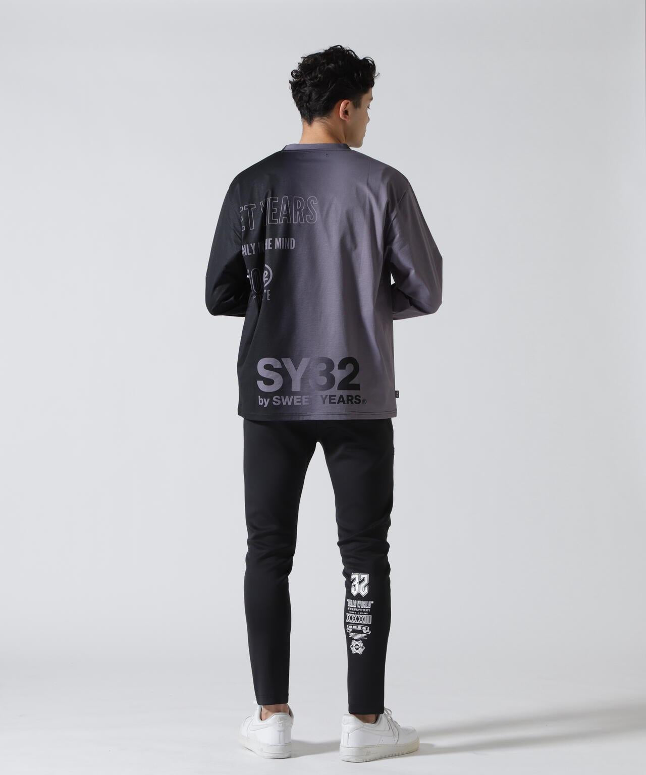 SY32 by SWEET YEARS GRADATION LOGO 長袖T恤