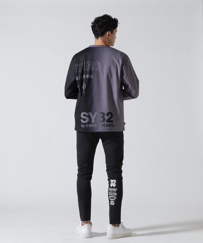 SY32 by SWEET YEARS GRADATION LOGO 長袖T恤