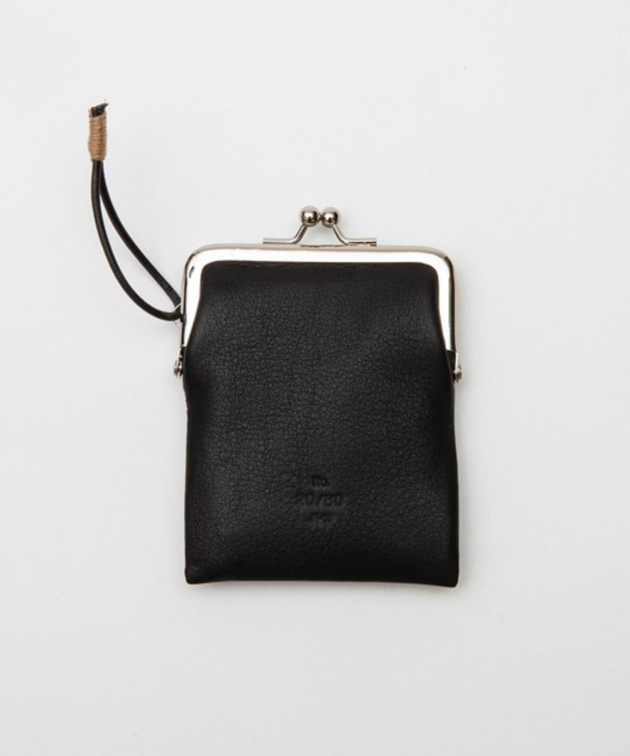 SHRINK LEATHER GAMAGUCHI 皺紋皮革方形錢包