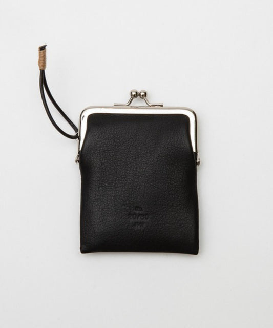 SHRINK LEATHER GAMAGUCHI 皺紋皮革方形錢包