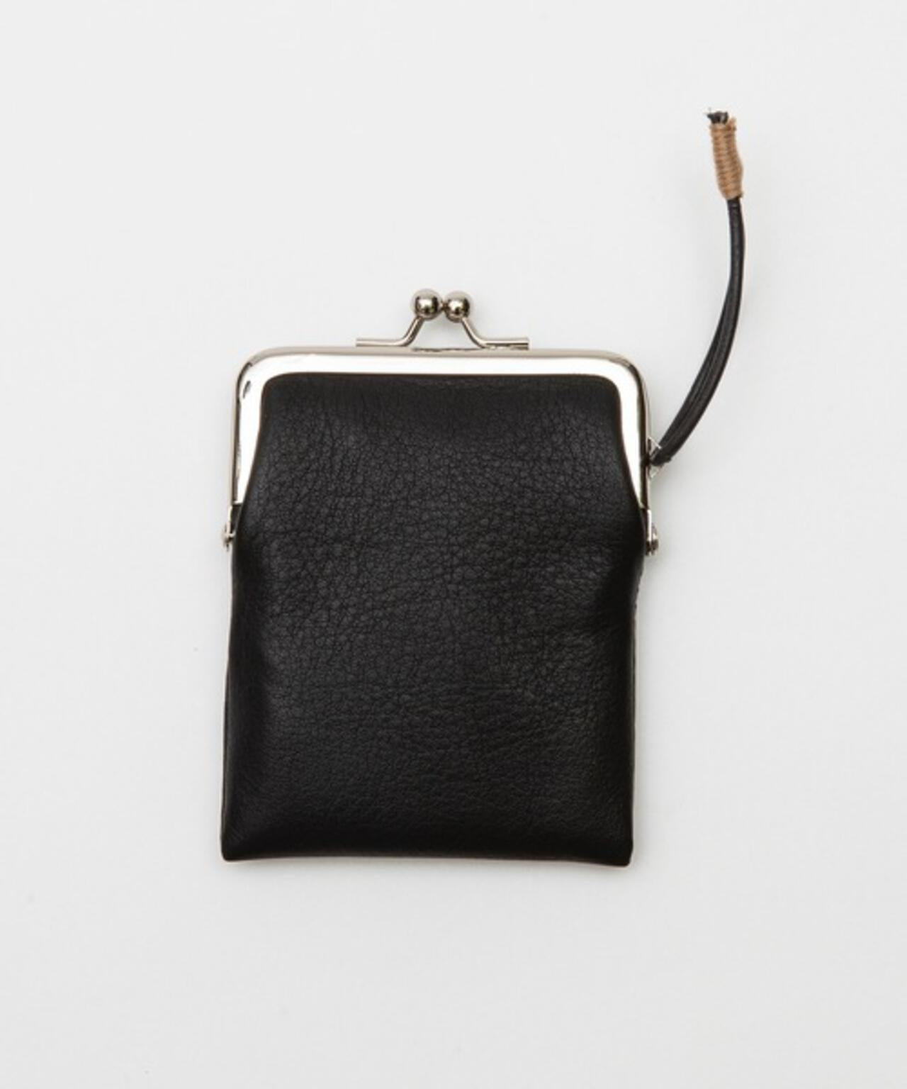 SHRINK LEATHER GAMAGUCHI 皺紋皮革方形錢包
