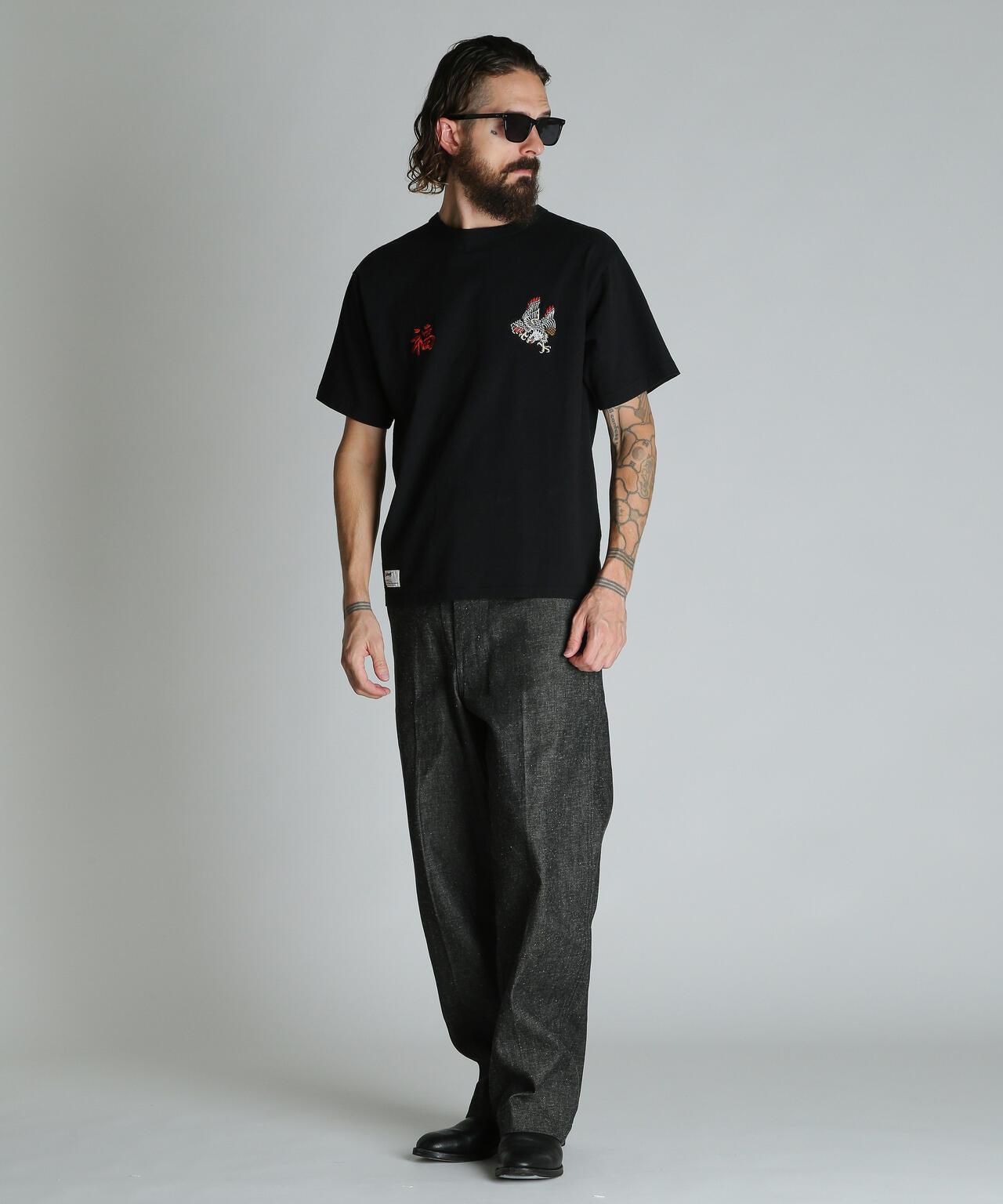 結粒牛仔 NEP DENIM RAW TROUSERS 褲子