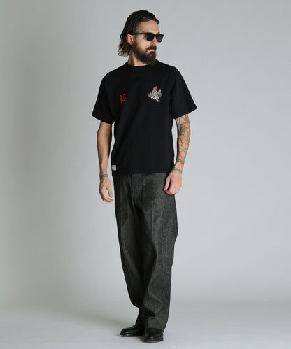 結粒牛仔 NEP DENIM RAW TROUSERS 褲子