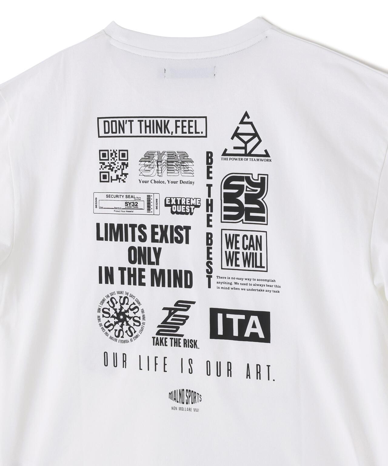 SY32 by SWEET YEARS MULTI LOGO L/S TEE 多Logo長袖T恤