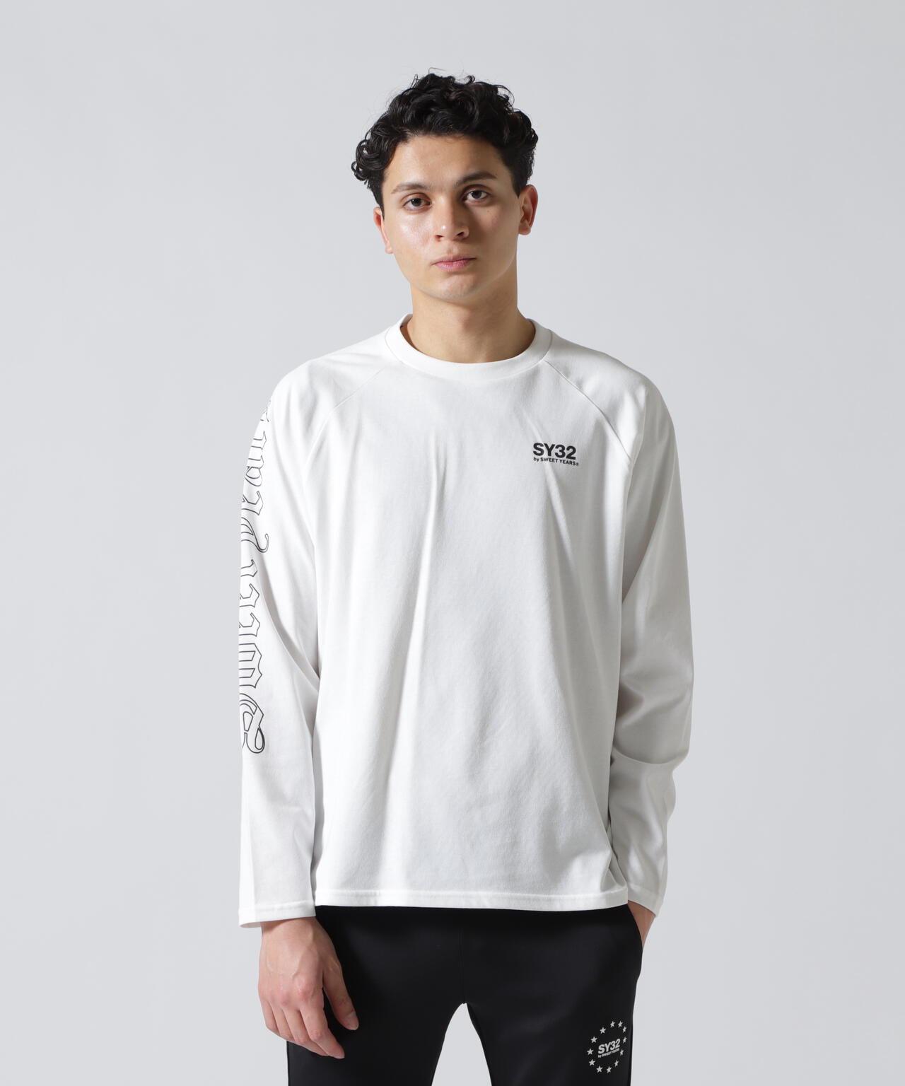 SY32 by SWEET YEARS RAGLAN SLEEVE CROSS L/S TE T恤