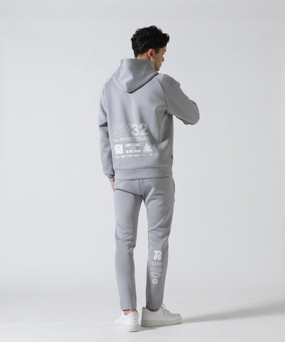 SY32 by SWEET YEARS DOUBLE KNIT MULTI LOGO ZIP 雙面針織 多標設計 拉鍊上衣