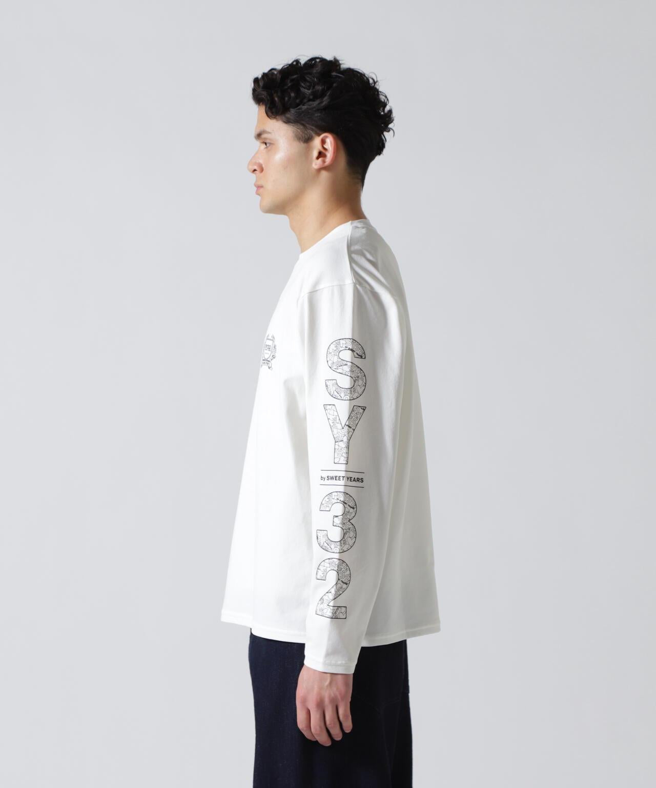 SY32 by SWEET YEARS NEO SHIELD LOGO 長袖T恤