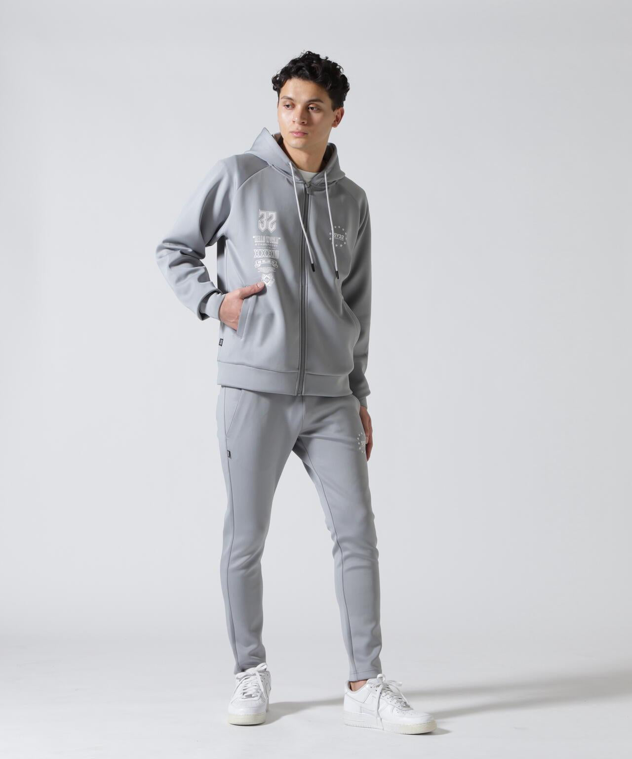 SY32 by SWEET YEARS DOUBLE KNIT MULTI LOGO ZIP 雙面針織 多標設計 拉鍊上衣