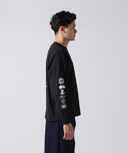 SY32 by SWEET YEARS MULTI LOGO L/S TEE 多Logo長袖T恤