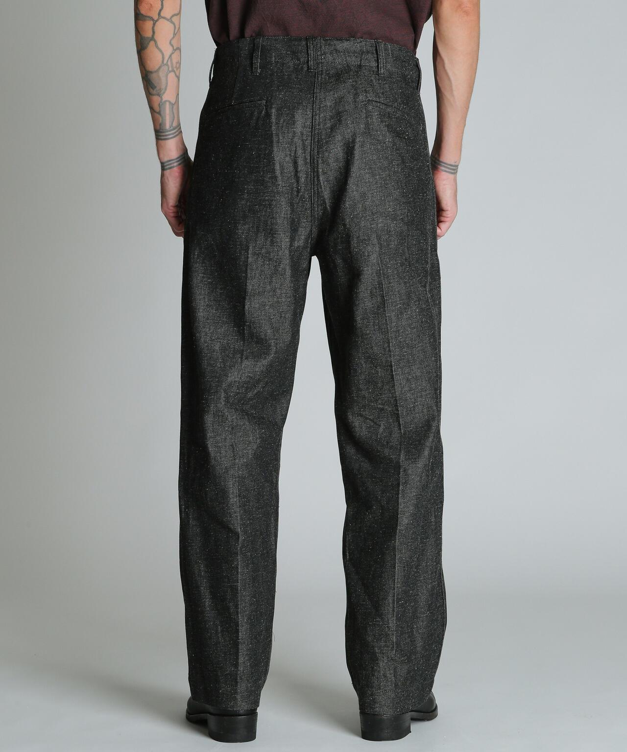 結粒牛仔 NEP DENIM RAW TROUSERS 褲子