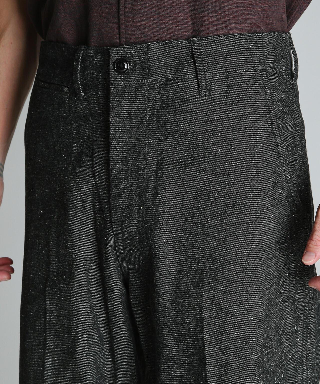 結粒牛仔 NEP DENIM RAW TROUSERS 褲子