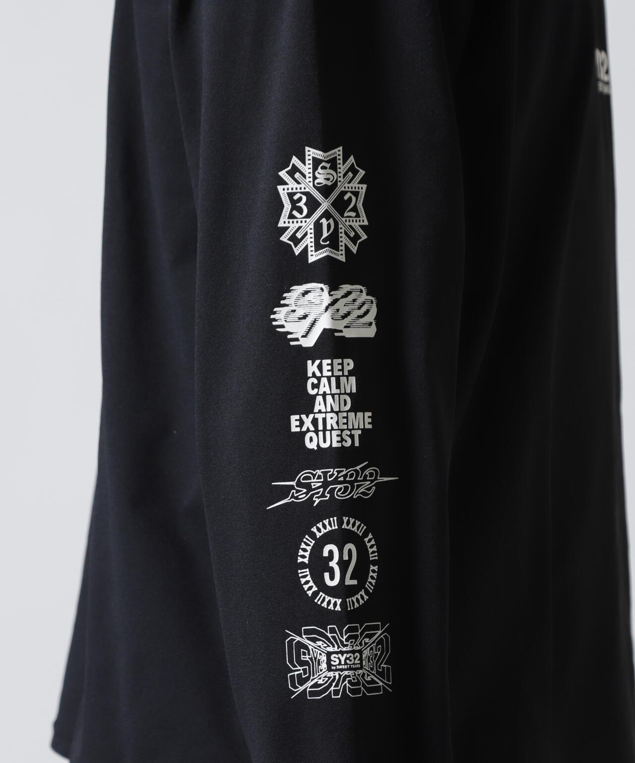 SY32 by SWEET YEARS MULTI LOGO L/S TEE 多Logo長袖T恤