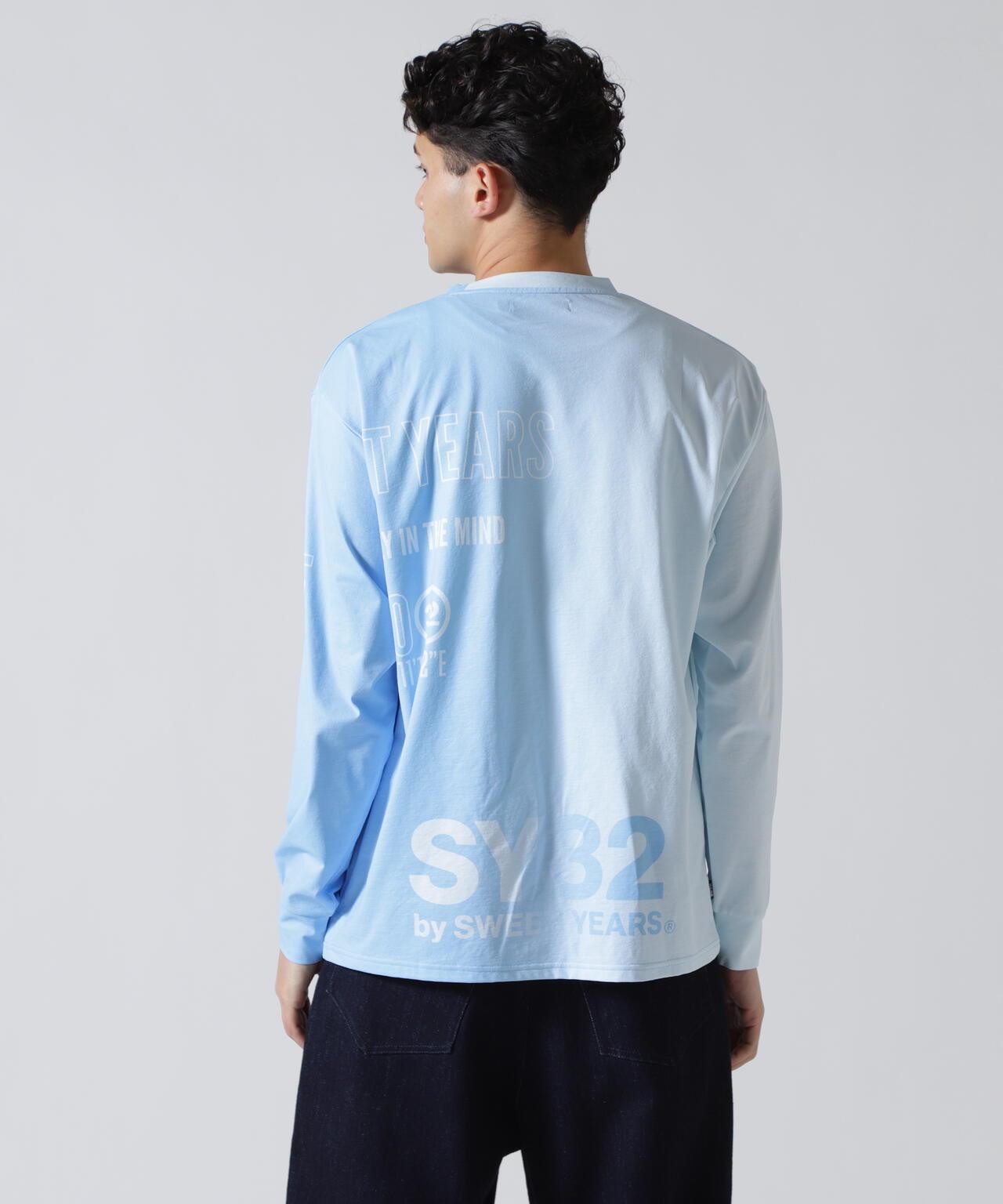 SY32 by SWEET YEARS GRADATION LOGO 長袖T恤