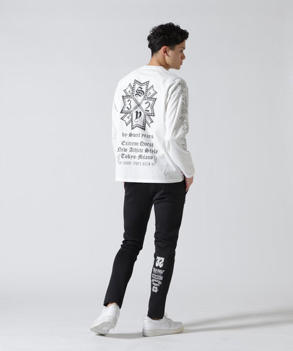 SY32 by SWEET YEARS RAGLAN SLEEVE CROSS L/S TE T恤