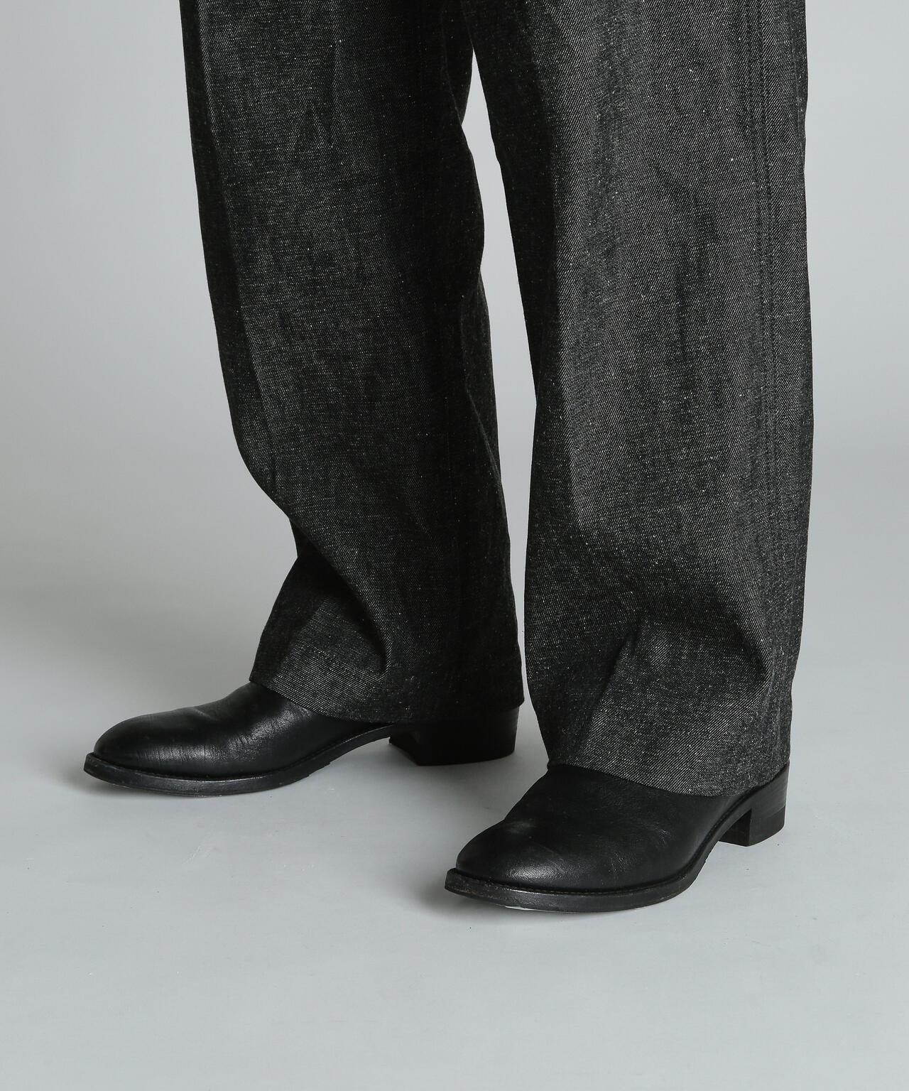 結粒牛仔 NEP DENIM RAW TROUSERS 褲子