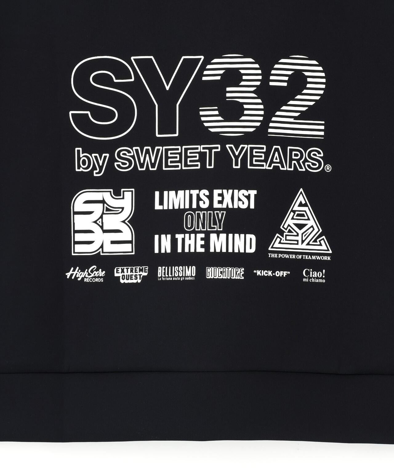 SY32 by SWEET YEARS DOUBLE KNIT MULTI LOGO ZIP 雙面針織 多標設計 拉鍊上衣