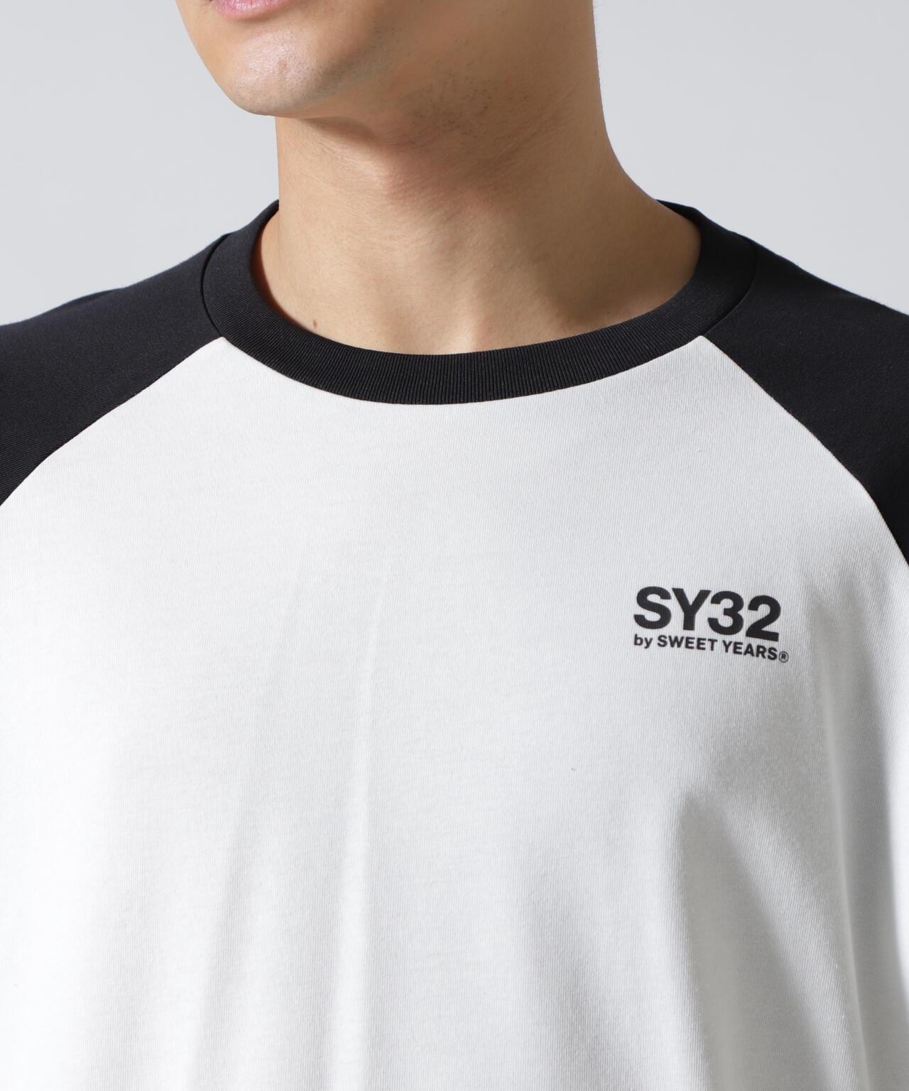 SY32 by SWEET YEARS RAGLAN SLEEVE CROSS L/S TE T恤