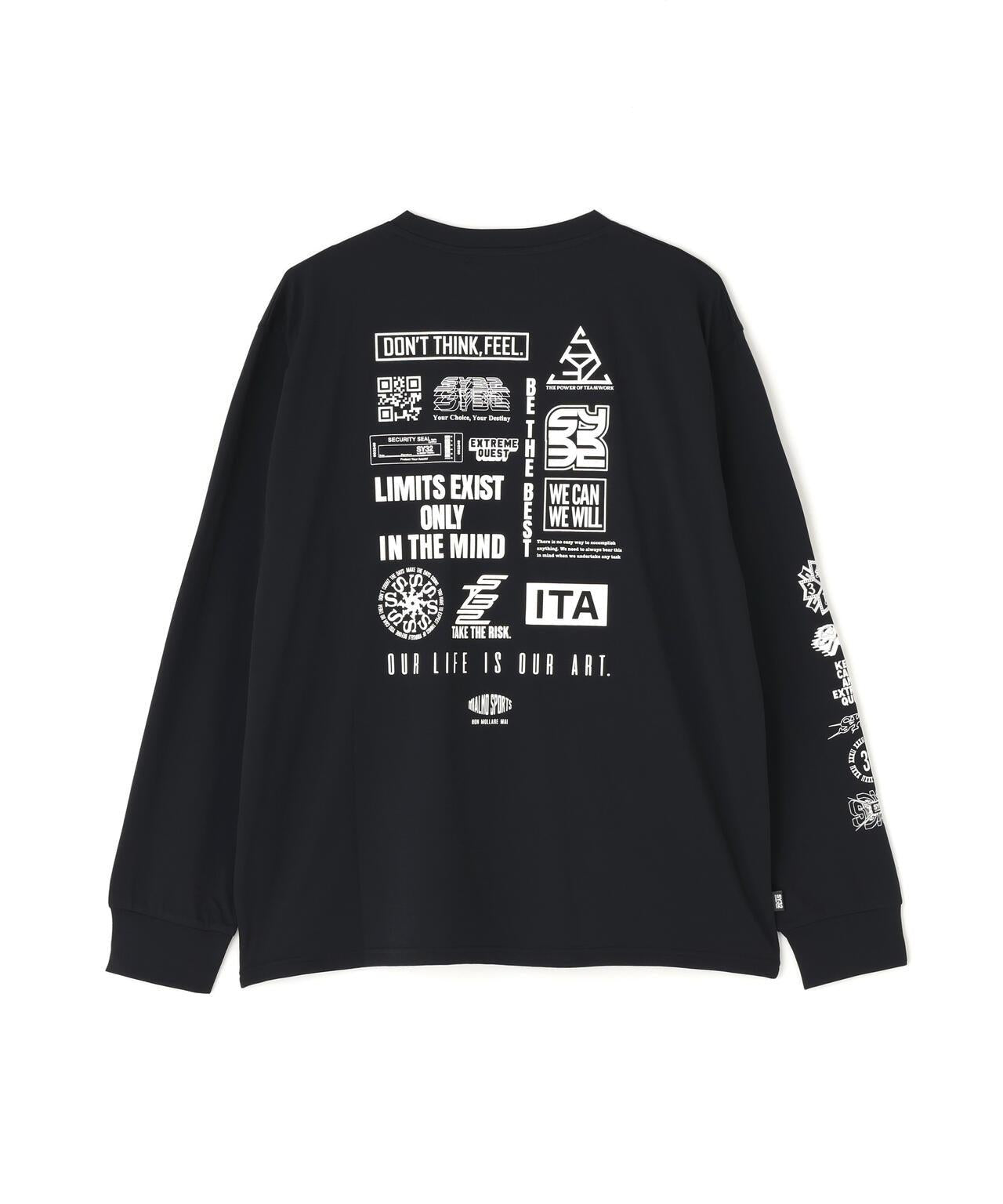 SY32 by SWEET YEARS MULTI LOGO L/S TEE 多Logo長袖T恤
