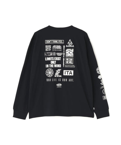 SY32 by SWEET YEARS MULTI LOGO L/S TEE 多Logo長袖T恤