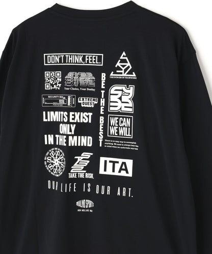 SY32 by SWEET YEARS MULTI LOGO L/S TEE 多Logo長袖T恤