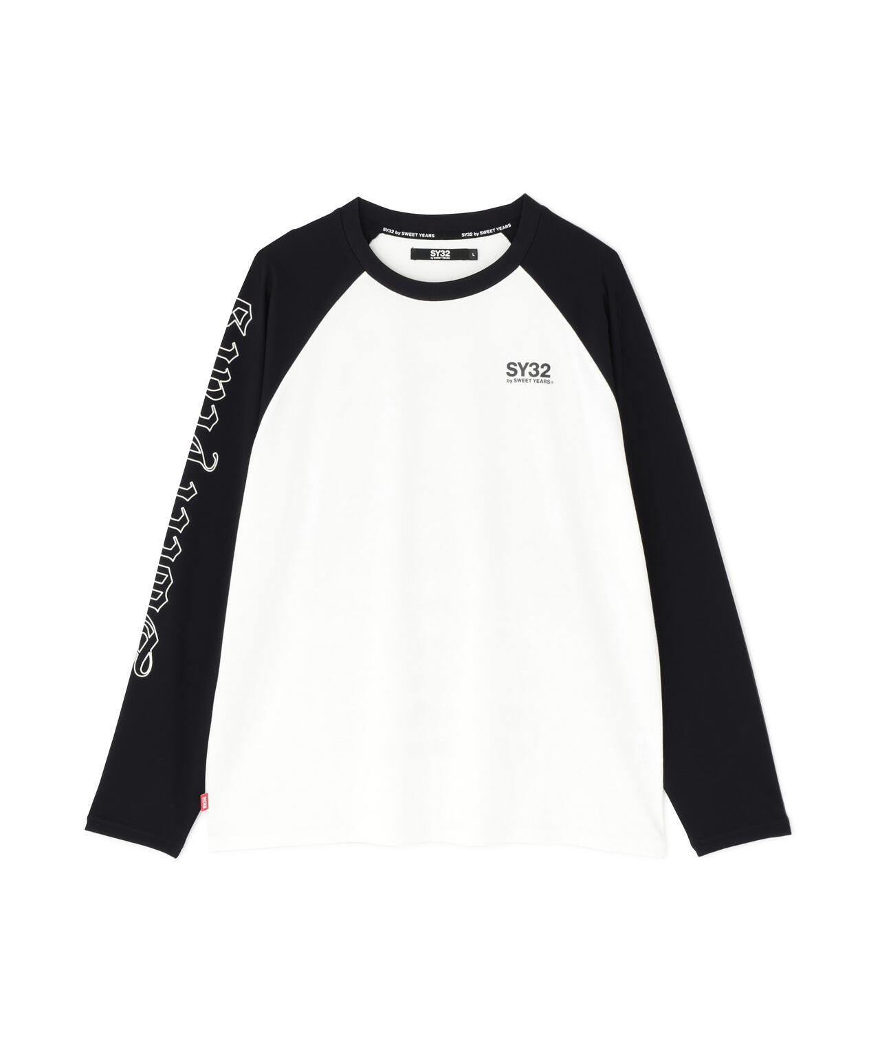 SY32 by SWEET YEARS RAGLAN SLEEVE CROSS L/S TE T恤