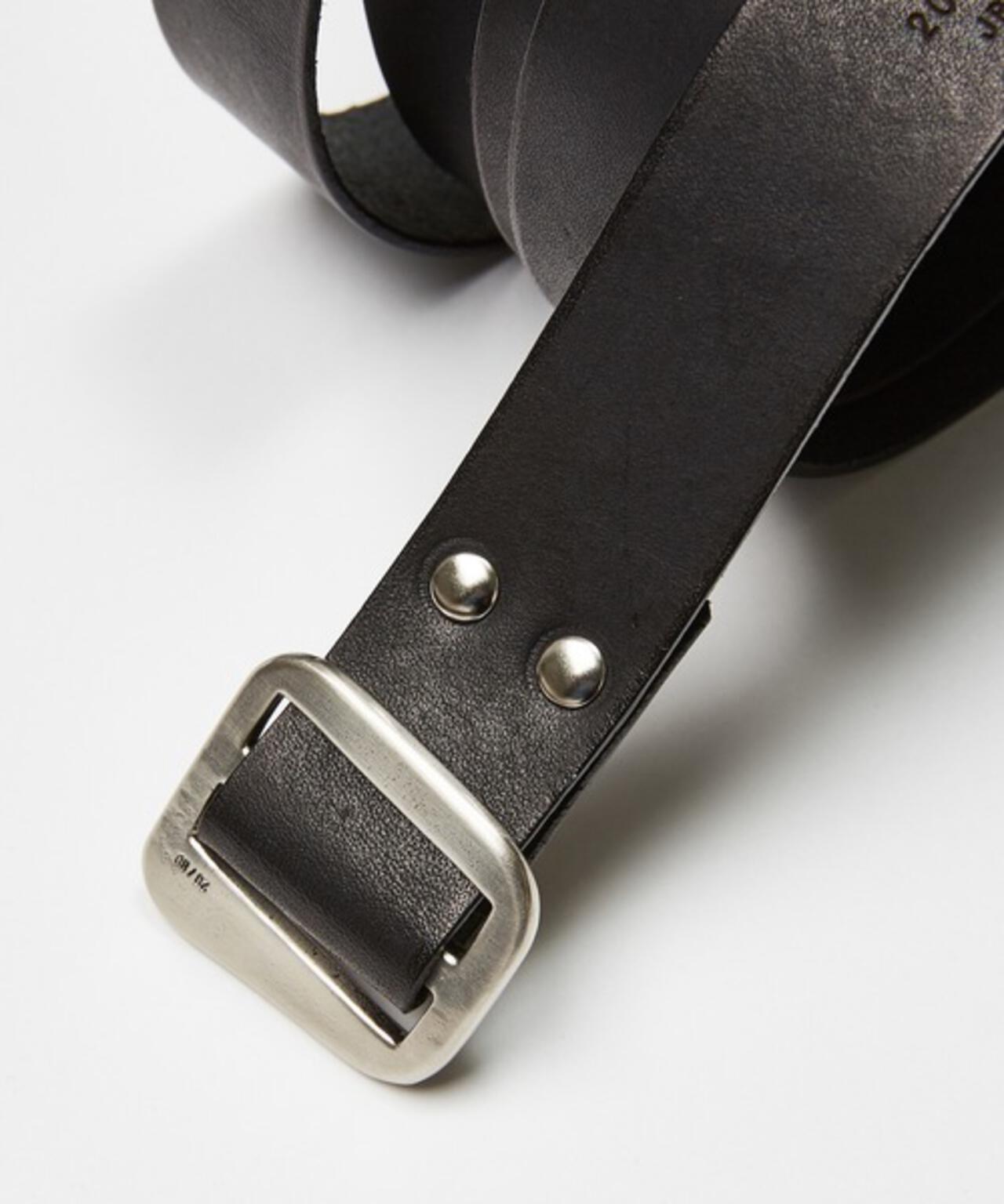 20/80 COW LEATHER TAPE BELT WITH BRASS BUCKLE 腰帶