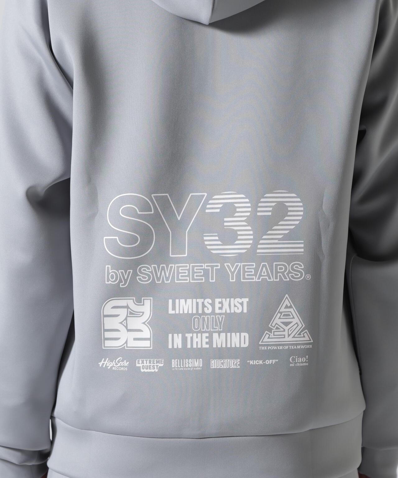 SY32 by SWEET YEARS DOUBLE KNIT MULTI LOGO ZIP 雙面針織 多標設計 拉鍊上衣