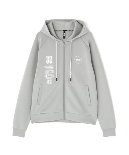 SY32 by SWEET YEARS DOUBLE KNIT MULTI LOGO ZIP 雙面針織 多標設計 拉鍊上衣