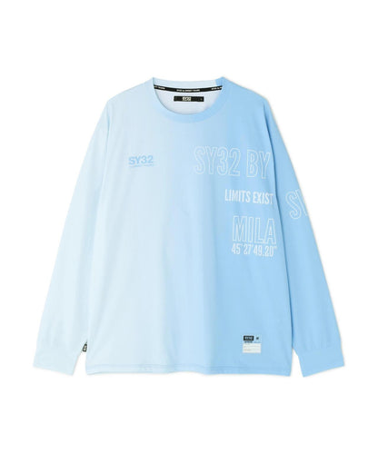 SY32 by SWEET YEARS GRADATION LOGO 長袖T恤