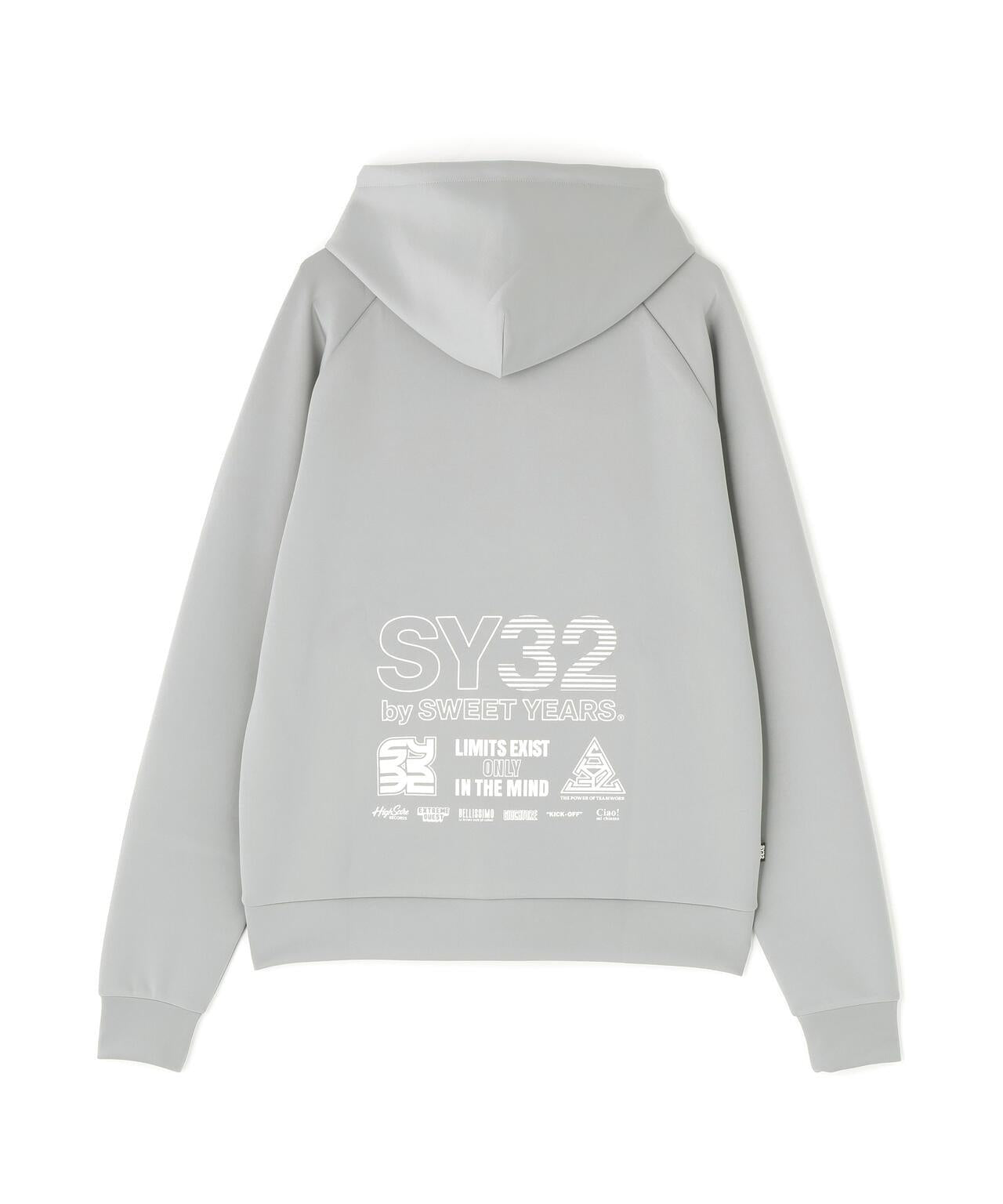 SY32 by SWEET YEARS DOUBLE KNIT MULTI LOGO ZIP 雙面針織 多標設計 拉鍊上衣