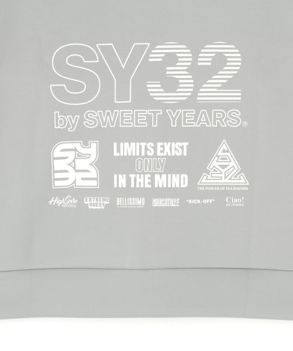 SY32 by SWEET YEARS DOUBLE KNIT MULTI LOGO ZIP 雙面針織 多標設計 拉鍊上衣