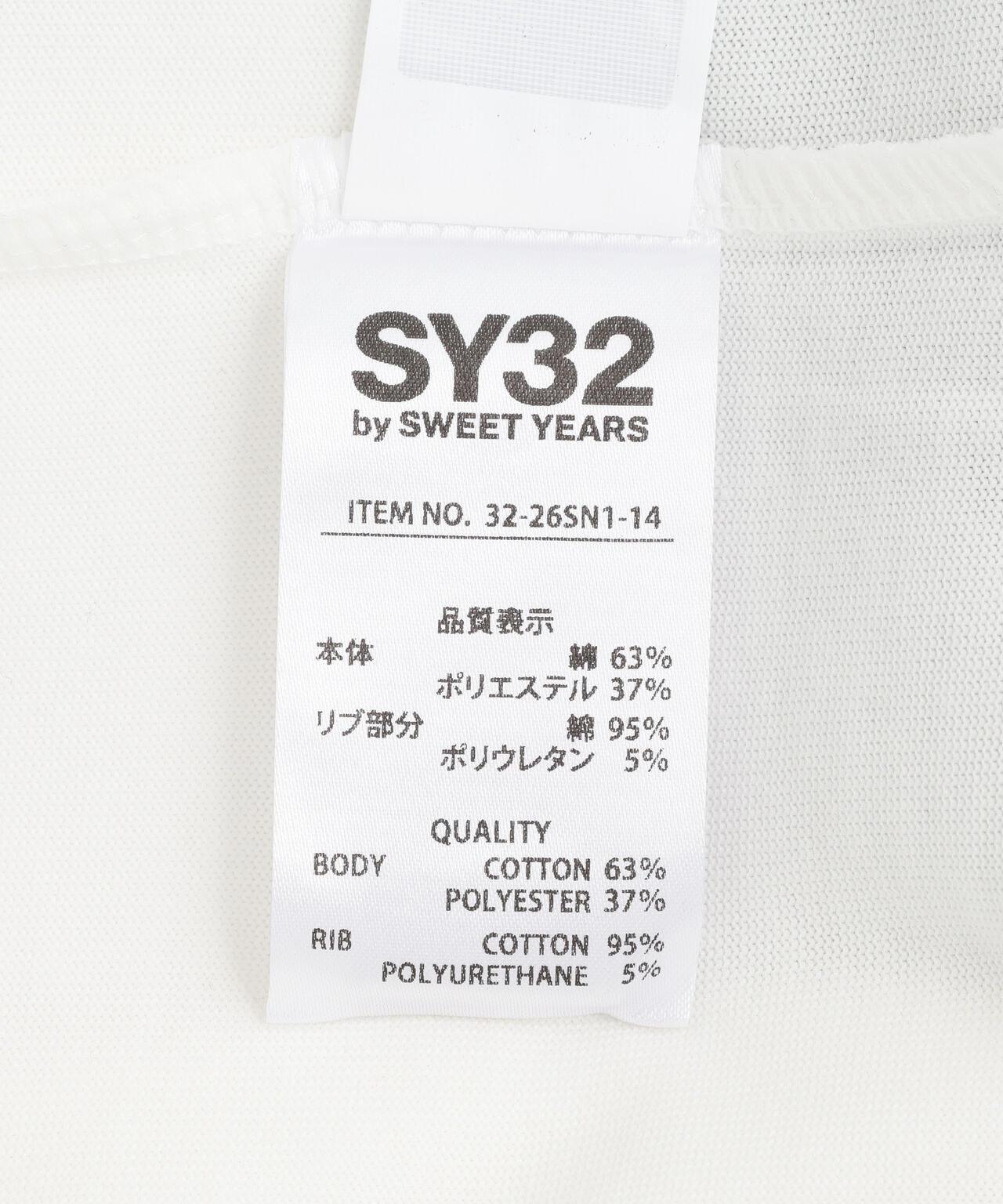 SY32 by SWEET YEARS RAGLAN SLEEVE CROSS L/S TE T恤