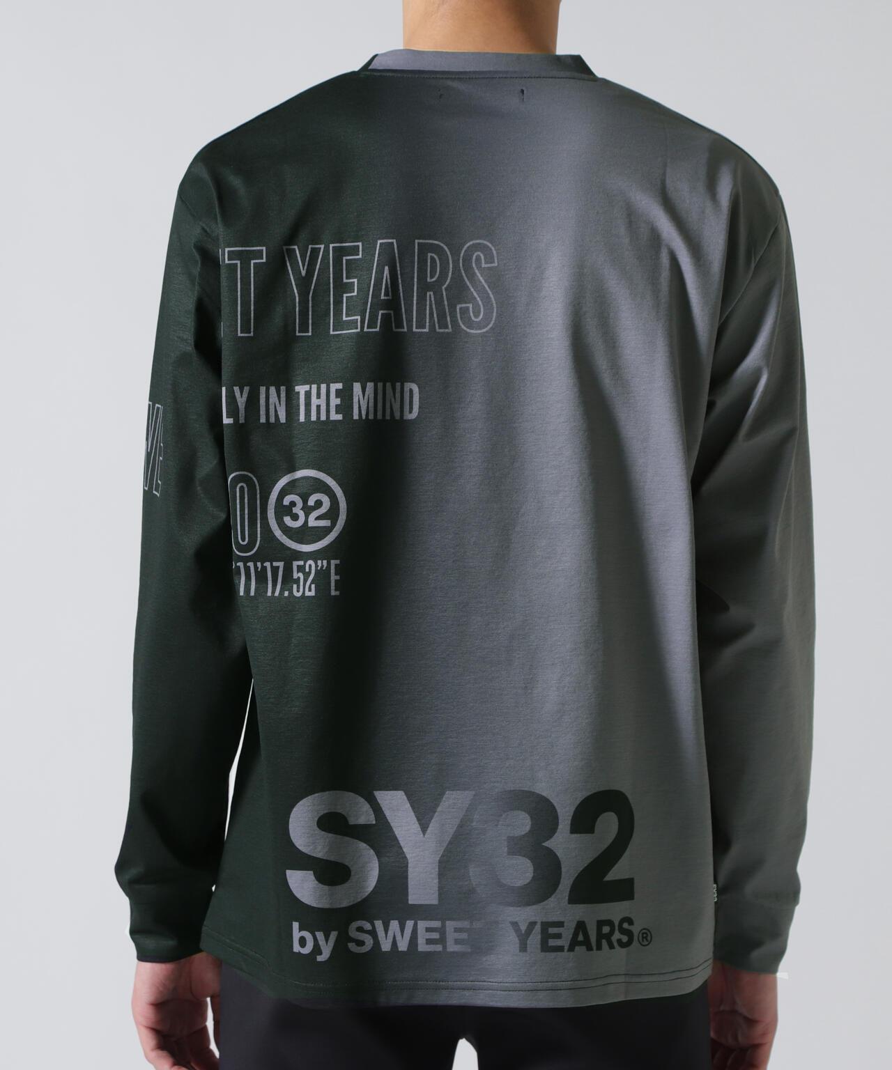 SY32 by SWEET YEARS GRADATION LOGO 長袖T恤