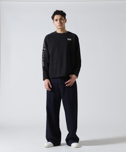 SY32 by SWEET YEARS RAGLAN SLEEVE CROSS L/S TE T恤